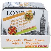 Wholesale - 7.5" X 6" MAGNETIC PHOTO FRAME ASST IN PDQ C/P 4, UPC: